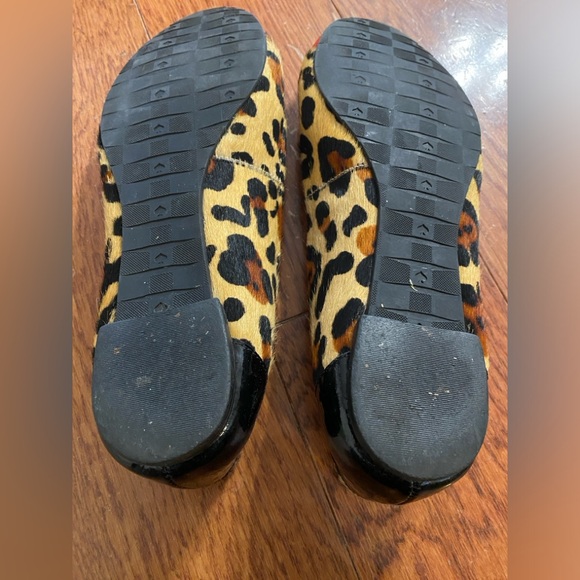 Kate Spade Terry Calf Fur Animal Print Flats - Picture 5 of 12